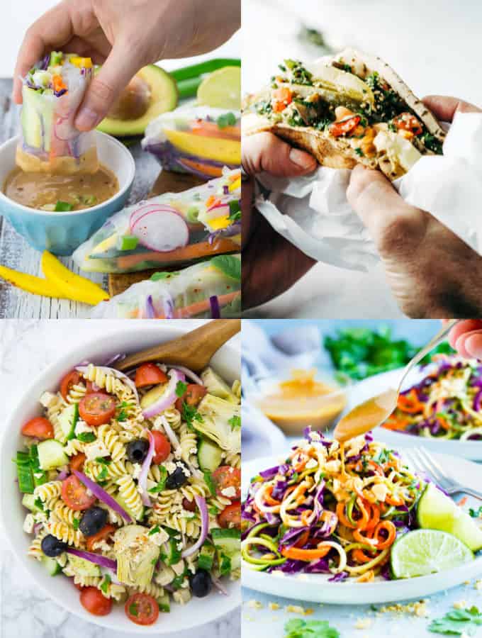 Collage of Vegan Lunch Recipes