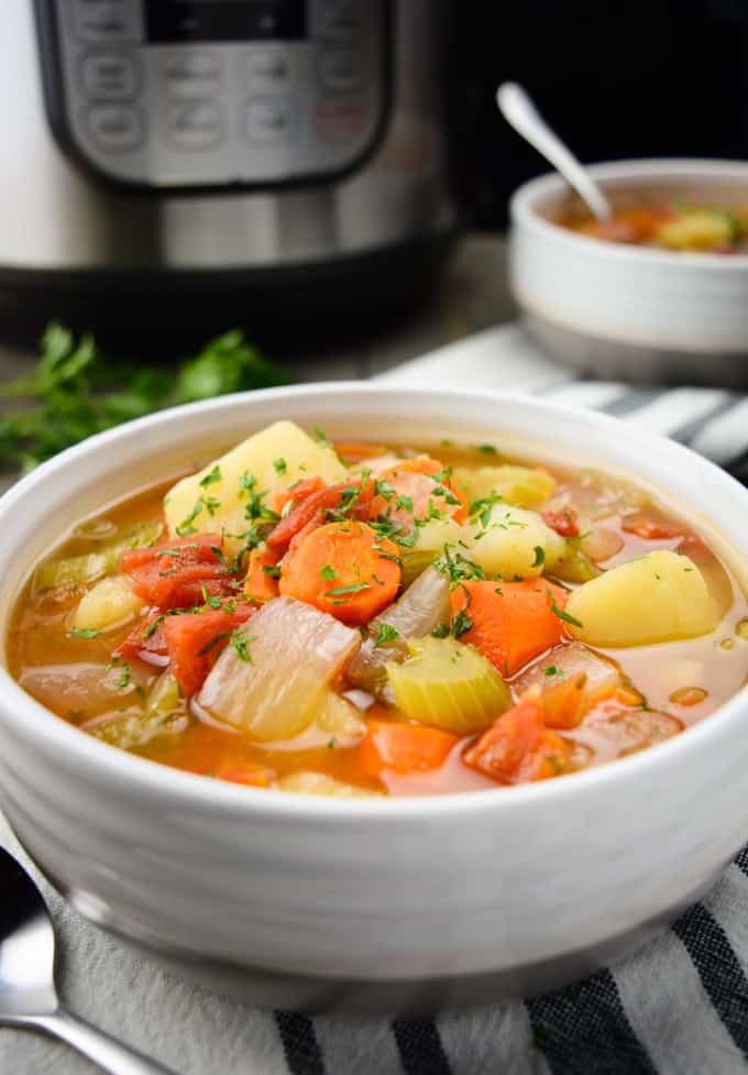 Instant Pot Vegetable Soup 
