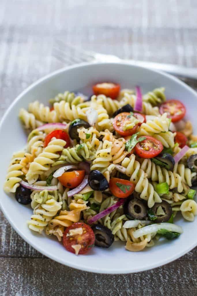 Easy Vegan Pasta Salad 