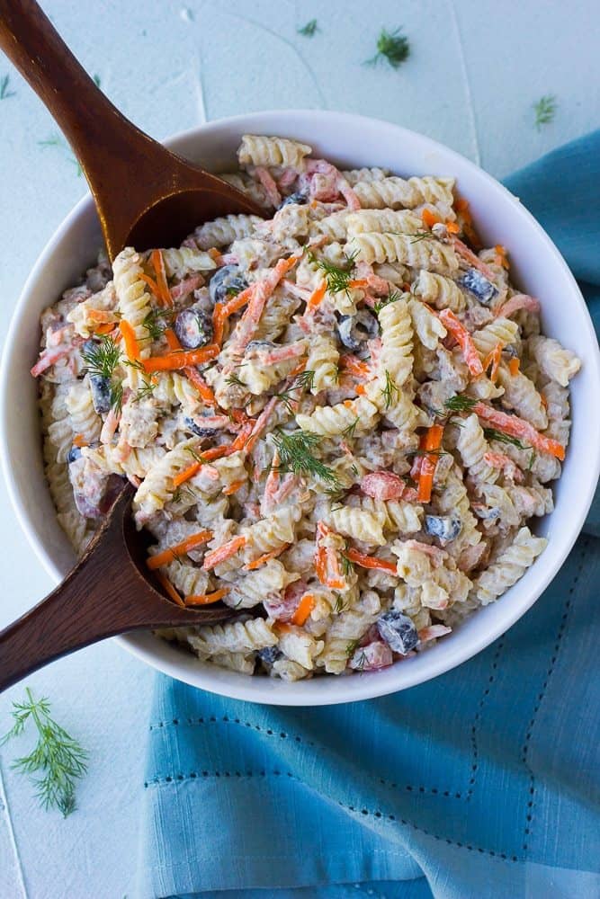 Vegan “Bacon” Ranch Pasta Salad 