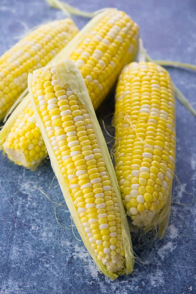 Three Corn Cobs