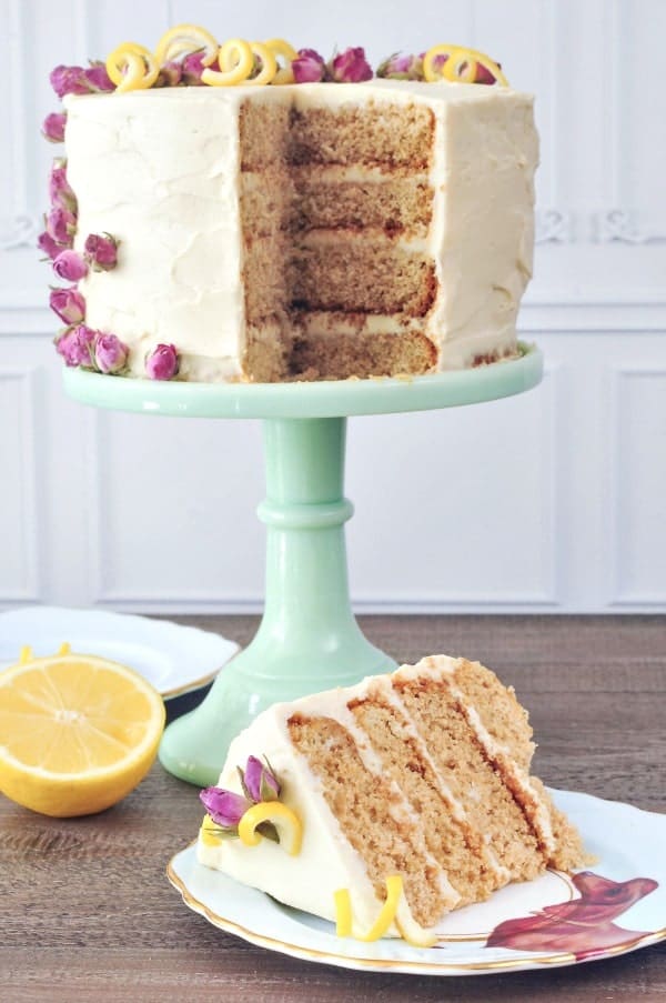 Lemon Elderflower Layer Cake 