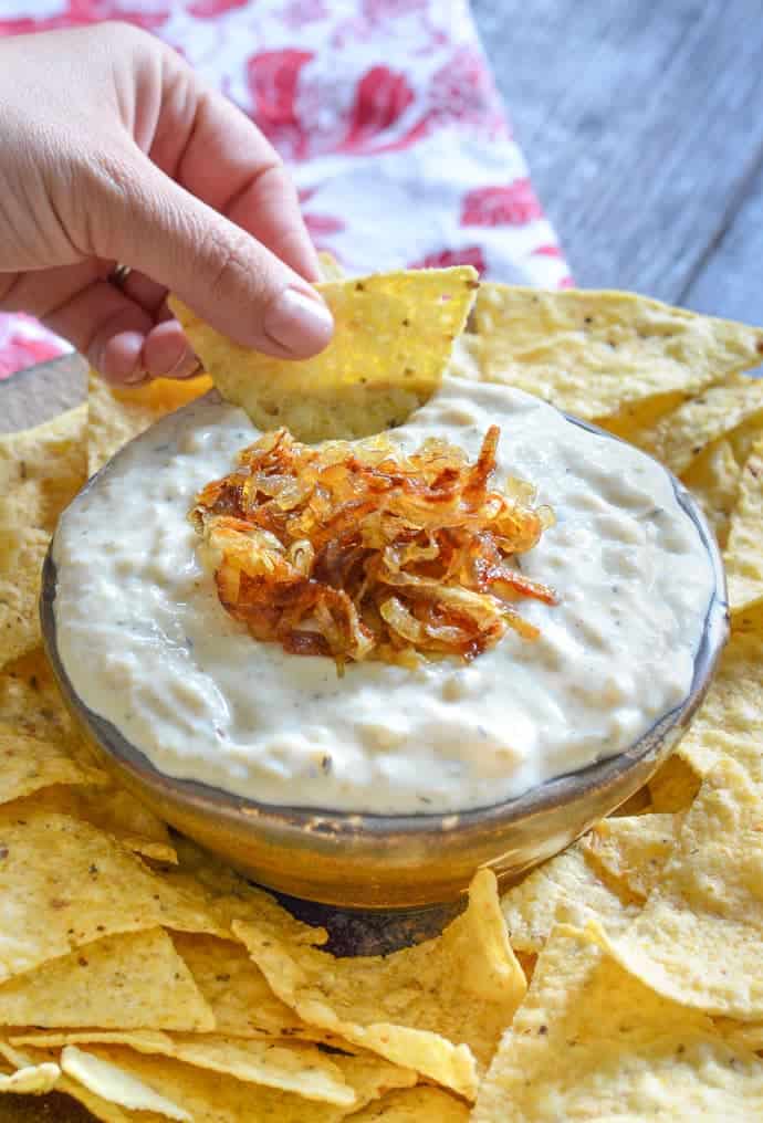 Creamy Garlic Onion Dip