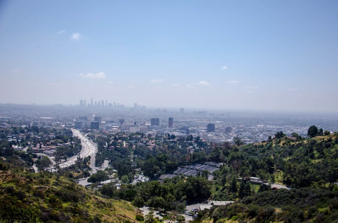 skyline of Los Angeles 
