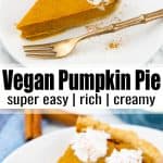 Vegan Pumpkin Pie