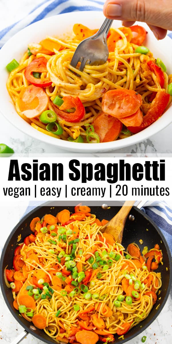 Asian Spaghetti Vegan Heaven