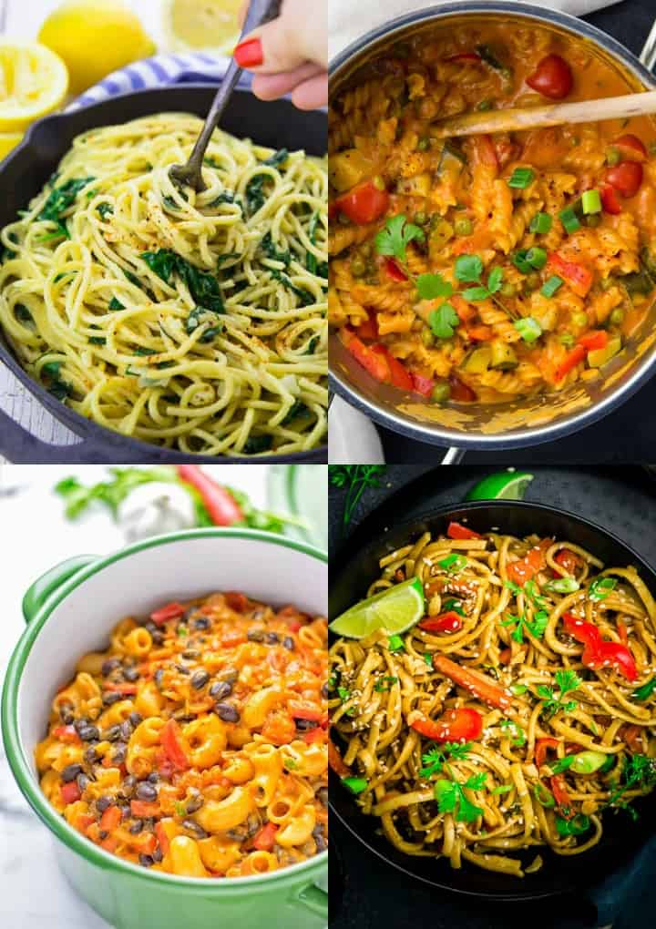 One Pot Pasta: Easy Vegan 20 Minute Dinner - Elavegan