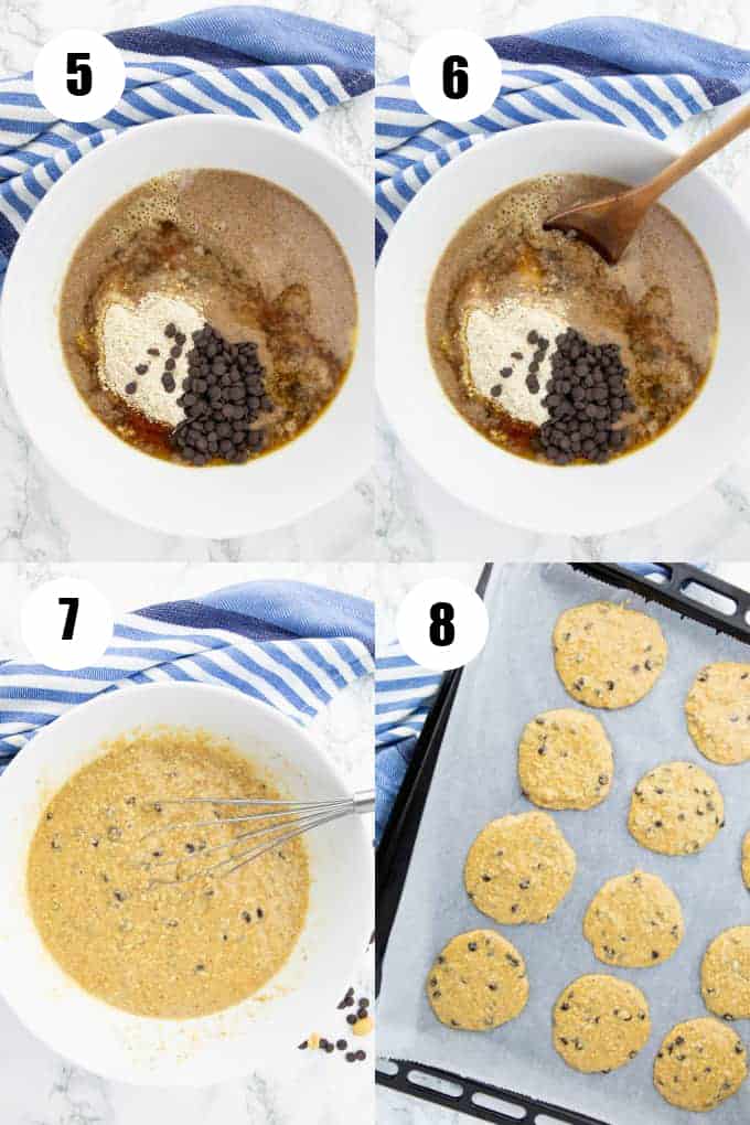 a collage of four photos that show how to make this recipe 