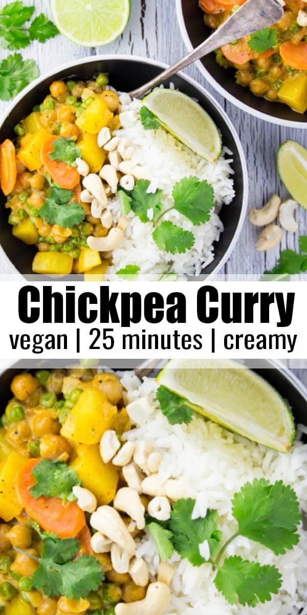 Easy Vegan Chickpea Curry Vegan Heaven