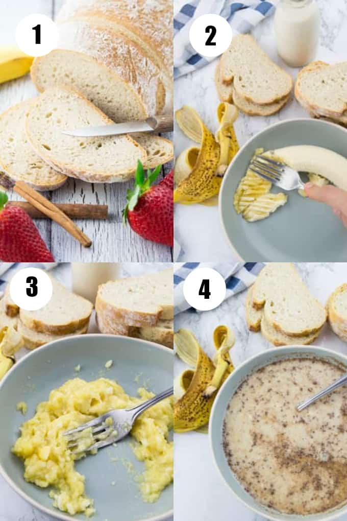 a collage of four recipes that show how to make this recipe 