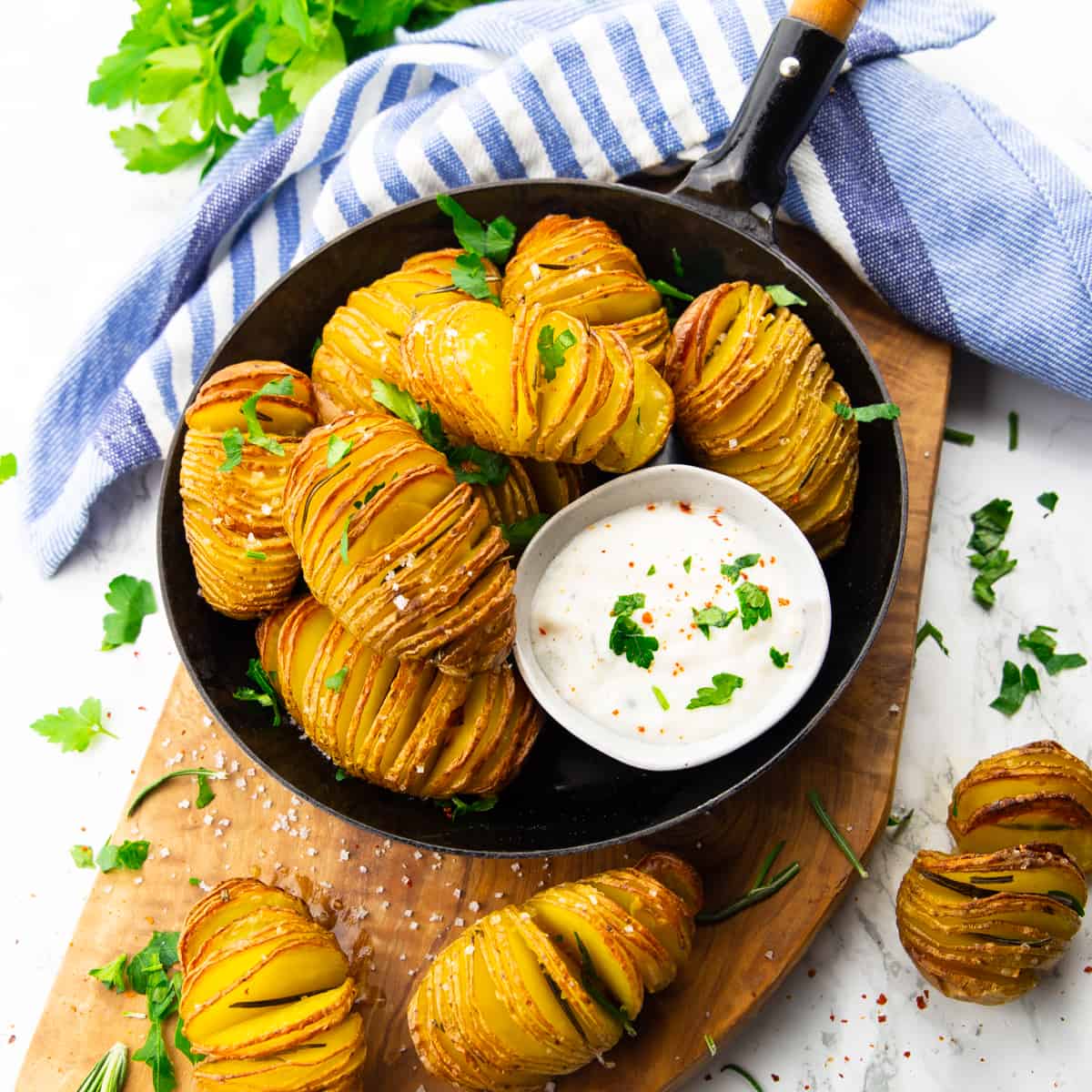 Hasselback Potatoes Vegan Heaven