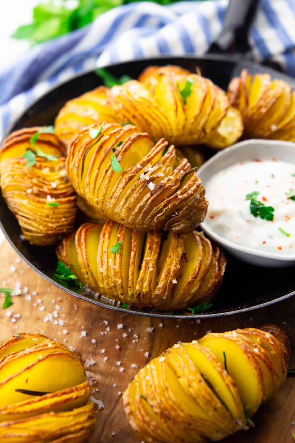 Hasselback Potatoes Vegan Heaven