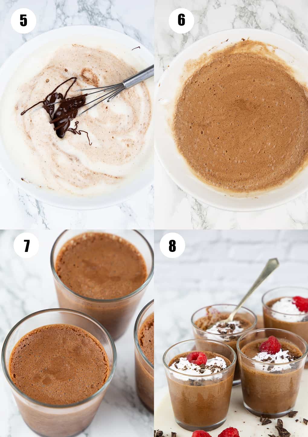 a collage of four photos that show how to make this recipe