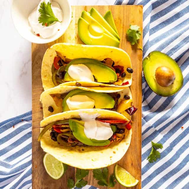Vegetarian Fajitas - Vegan Heaven