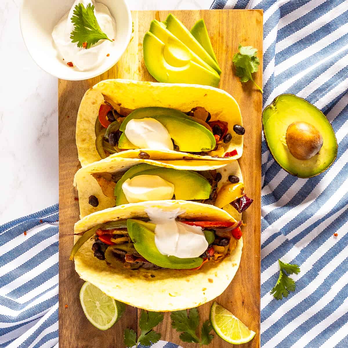 Vegetarian Fajitas - Vegan Heaven
