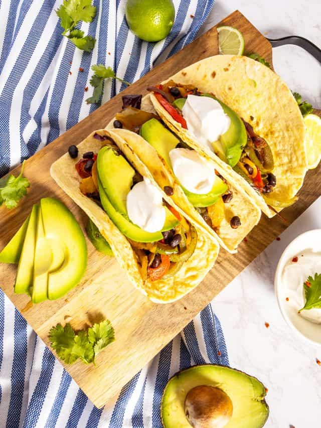 Vegetarian Fajitas - Vegan Heaven