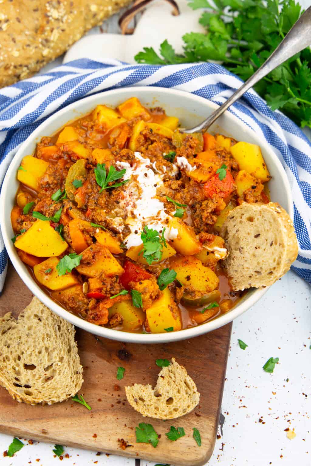 Potato Stew with Bell Peppers Vegan Heaven