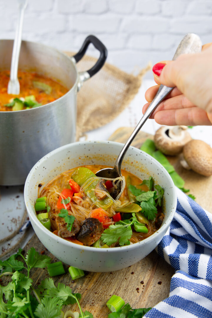 Asian Noodle Soup Vegan Heaven