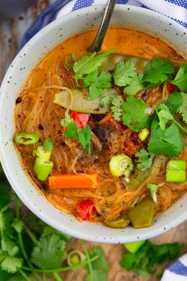 Asian Noodle Soup Vegan Heaven