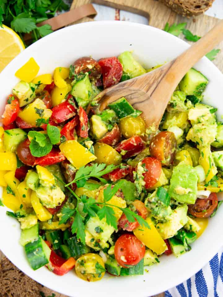 Tomato Onion Salad - Vegan Heaven
