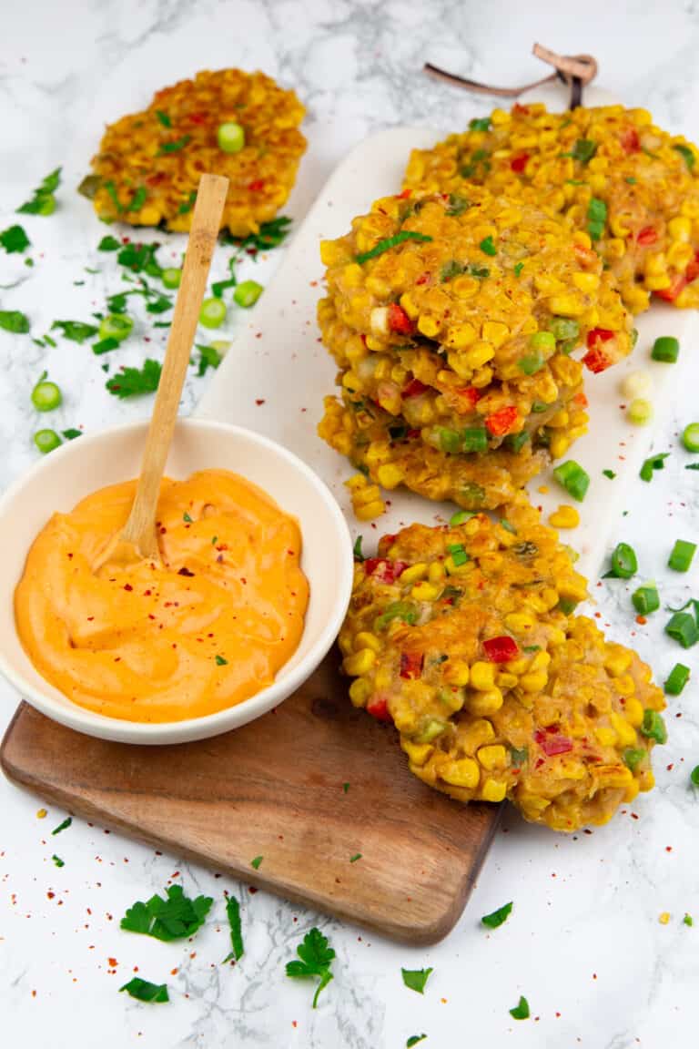 Corn Fritters Vegan Heaven