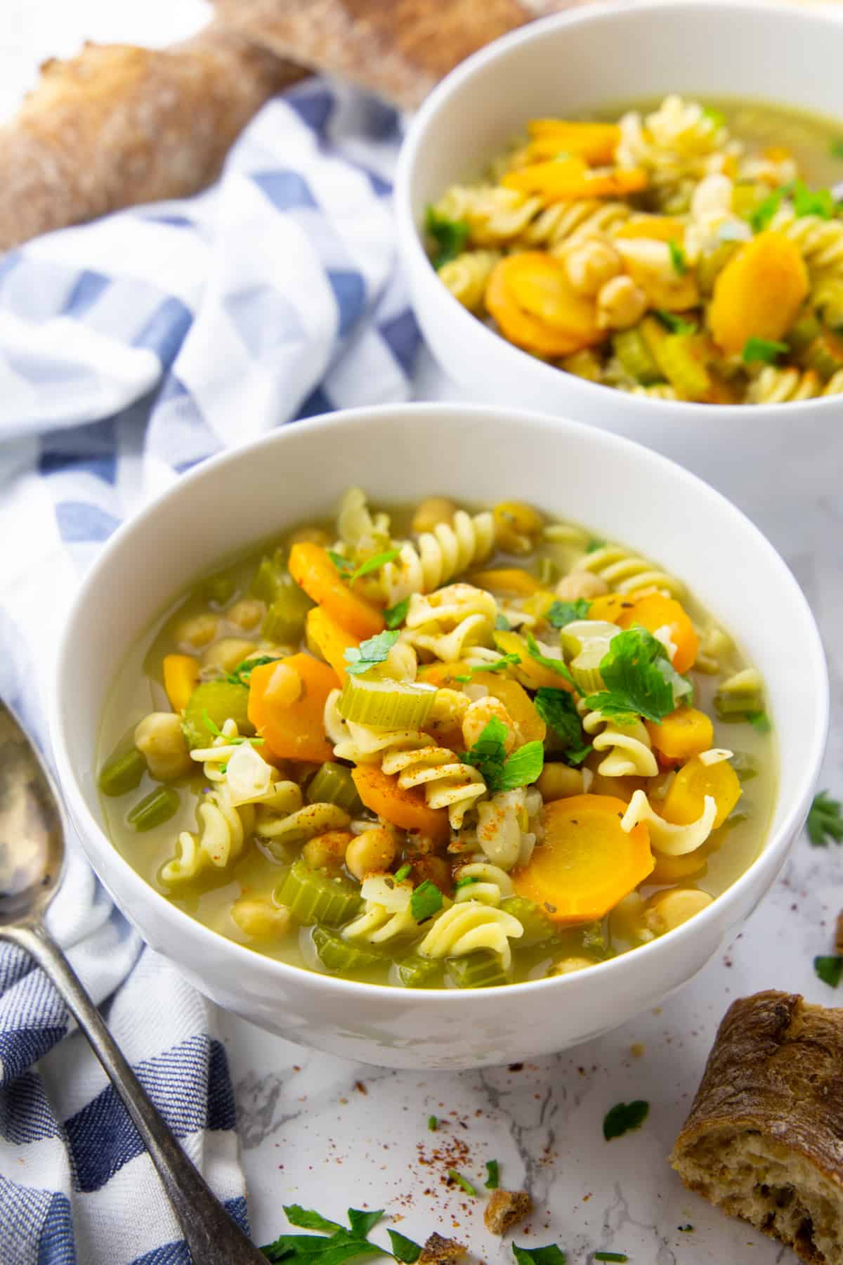 Vegan Chicken Noodle Soup - Eat Something Vegan